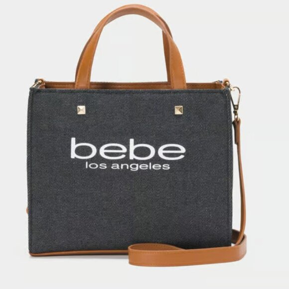 Bebe Rian Canvas Satchel - Picture 1 of 8